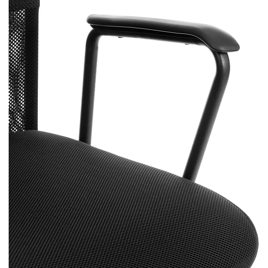 Кресло ТЧ Комус Мебель Easy Chair 619, сетка/экокожа, черный, хром
