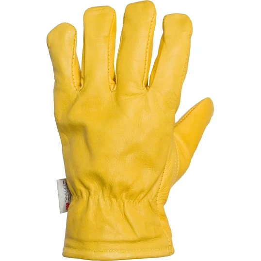 Перчатки защитные ДИГГЕР кожаные желтые КРС на ТИНСУЛЕЙТЕ р.10,5 (утепл)