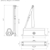 Доводчик ISPARUS 410 (от 15 до 60кг) (черн.) (шт.)