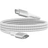 Кабель Belkin (CAB015bt1MWH)BoostCh.240W PD USB-C/USB-C Braided 1м бел