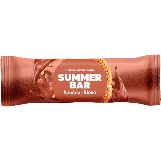 Батончик Summer Bar злаковый Криспи-шоко, 30гx16шт/уп