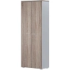 Стеллаж Комус Мебель К-Loft 241H003 786х420х2106 дуб сонома темн/белый