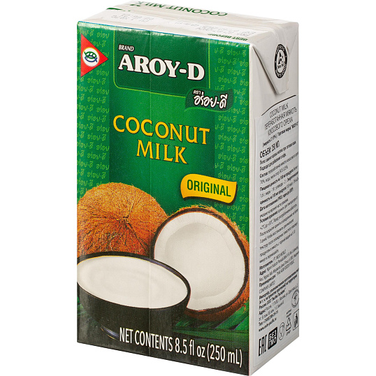 Напиток растительный Aroy-D молоко кокосовое, жирность 17-19%, 0,25л