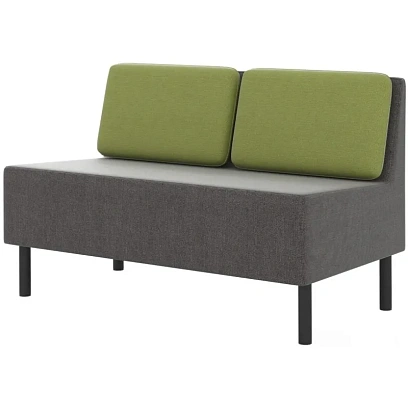 Модуль прямой 0MX_ТF_М27 Select 2-М, ткань рогожка серый/зеленый