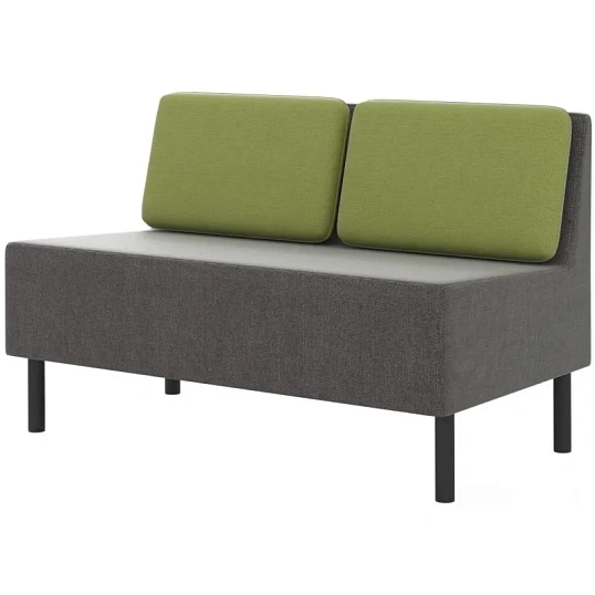 Модуль прямой 0MX_ТF_М27 Select 2-М, ткань рогожка серый/зеленый