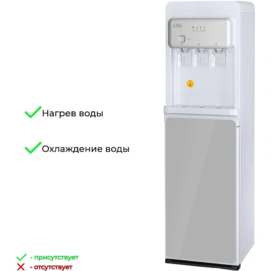 Кулер Ecotronic K43-LXE white-silver напольный