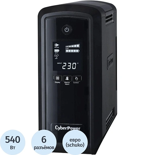 ИБП Cyberpower CP900EPFCLCD Line-Int 900VA/540W USB/RJ11/45 (6 EURO)