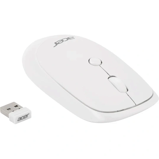 Мышь компьютерная Acer OMR138 белый (1600dpi) WLS USB (4кн) (ZL.MCEEE.01L)