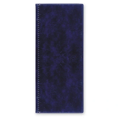 Визитница настольная на 96 визиток 2350И-201, ПВХ, синий, Россия