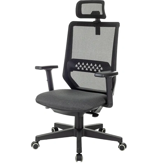 Кресло VB_EChair 663 TC-H черный TW-01 38-418 сетка/ткань