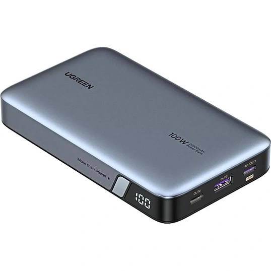 Внешний аккумулятор UGREEN PB720 (25188) 20000mAh PD 100W, серый