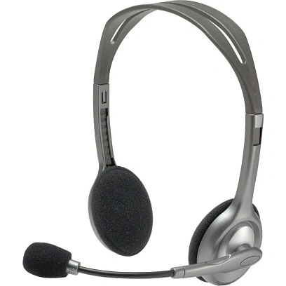 Гарнитура Logitech Stereo Headset H110 Silver [981-000459