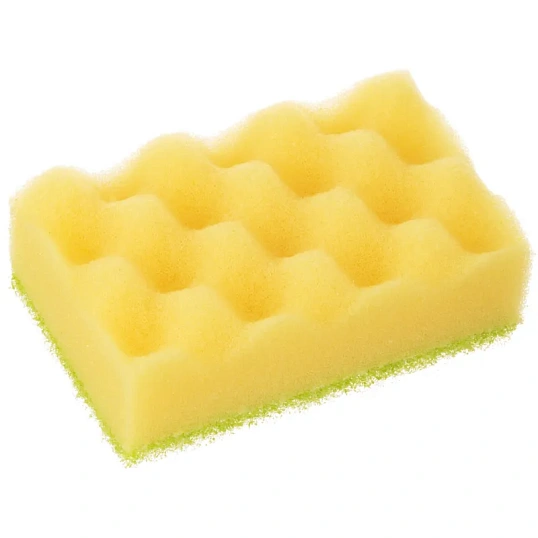 Губки для мытья посуды QUALITA BUBBLE EFFECT 100х66х37мм 5 шт/уп