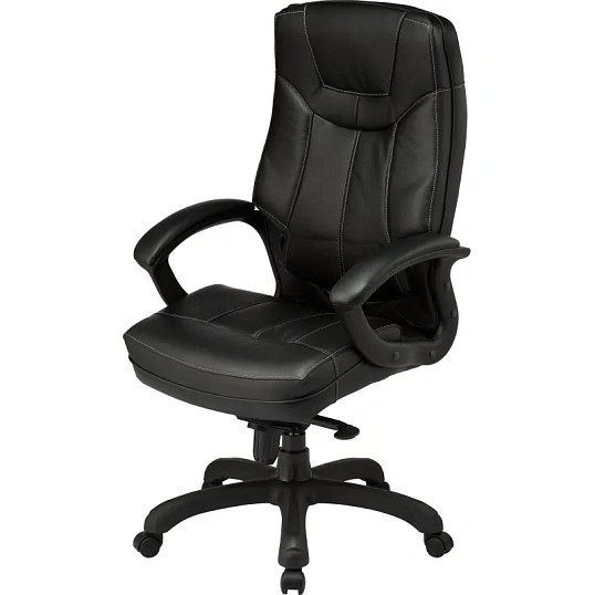 Кресло BN_U_Руководителя EChair CS-608Е кожа черная, пластик