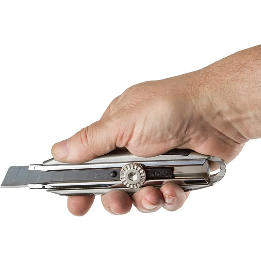 Нож OLFA 18 мм X-design, цельная алюминиевая рукоятка (OL-MXP-L)