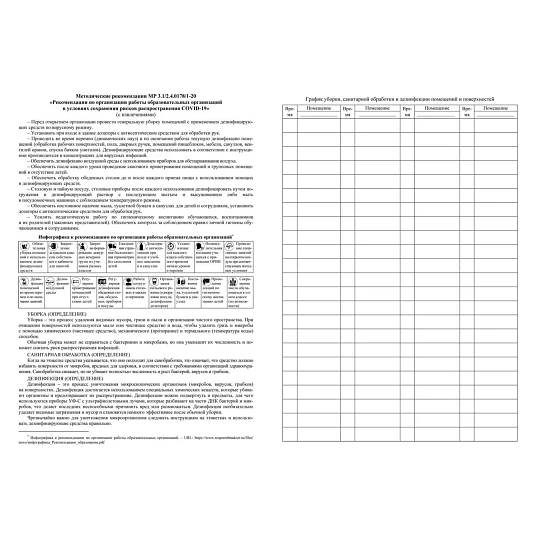 Журнал уборки,сан.обработки и дезинфекции помещен/поверхност А4,24л,2шт/уп