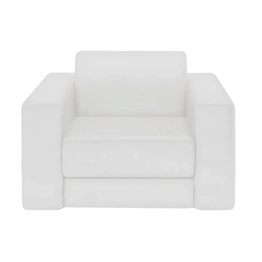 Кресло Мягкая мебель UEX_Энрико Е-1 к/з белый ECOstile 100