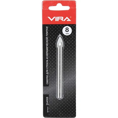 Сверло по стеклу и керамике 8 мм Vira 554008