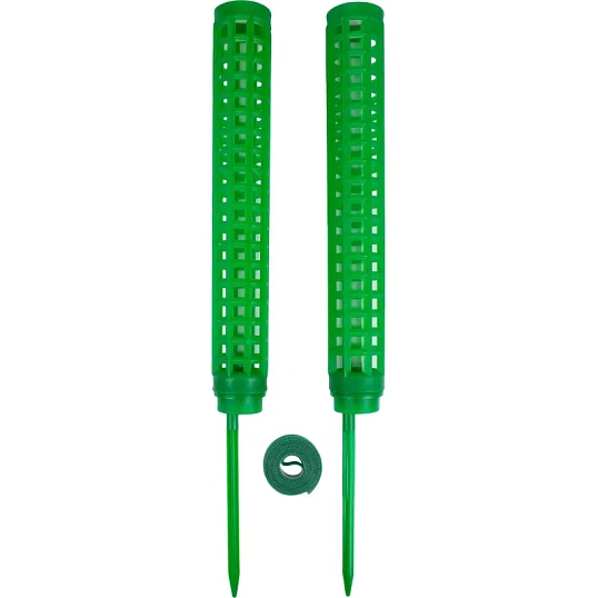 Опора наборная д/раст h38см, d3,5 мм,2шт/уп, лента-липучка L1м,зелен,266545