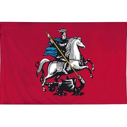 Флаг Москвы 90х135 интерьерный