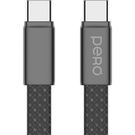 Кабель PERO DC18 ULTIMATE USB-С to USB-C, 60W, 3A, 1.5m, Black