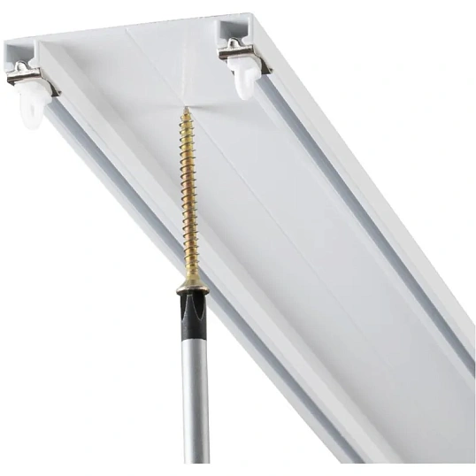 Карниз ARX_профильный алюминиевый Facile twin 240 см белый