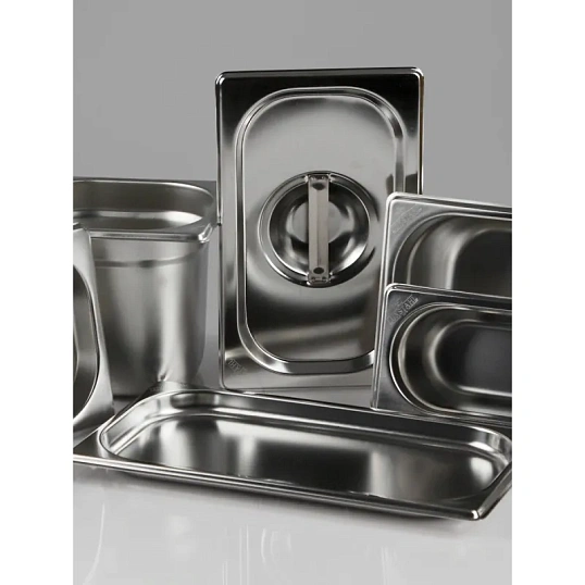 Гастроемкость LUXSTAHL нерж.сталь, GN 1/1, 53х32,5х4см, (га02)