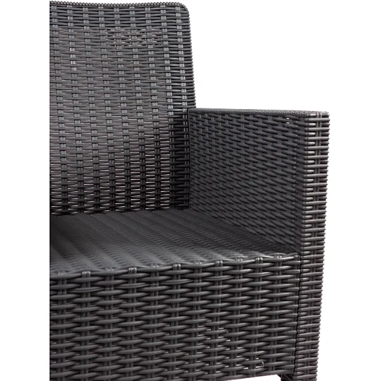 Диван TDT_двухместный садовый капучино под ротанг