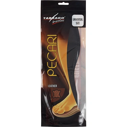 Стельки черные PECARI, натуральная кожа/латекс , Б/Р IL1151