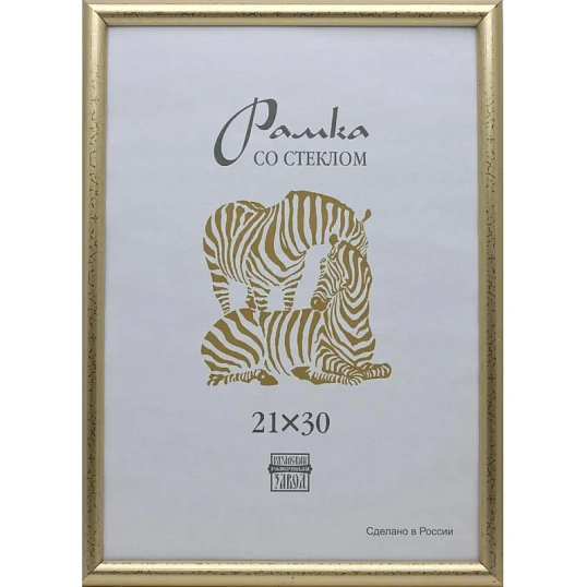 Рамка пластиковая А 4 золотого цвета 509