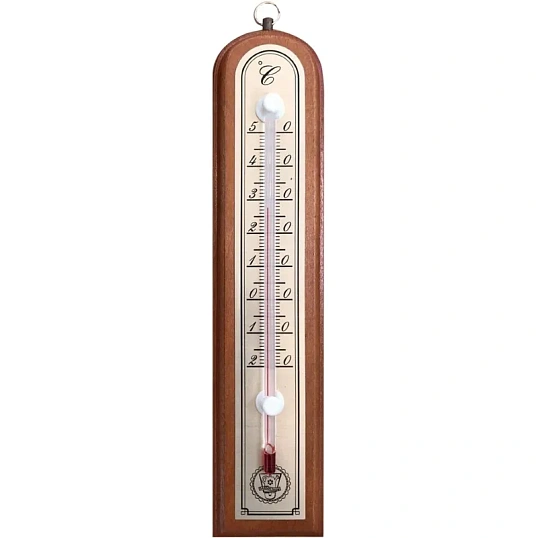Термометр комнатный 3,9х18,8см., светлое дерево (466106)