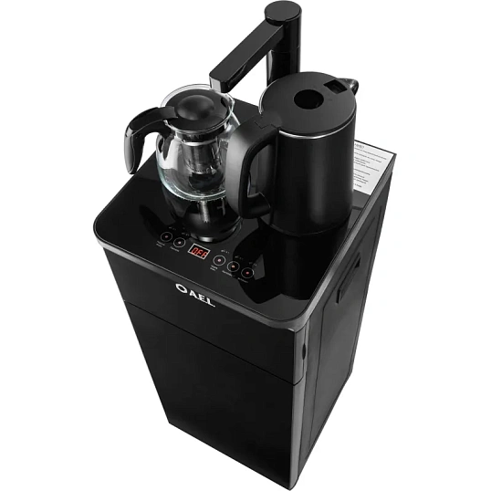 Кулер AEL LK-AEL-53a black, с чайным столиком Тиабар