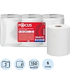 Полотенца бумажные д/дисп. FOCUS Extra Quick 2сл 150м 6рул/уп цел 5046577