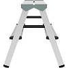 Стремянка двухсторонняя алюминиевая 2 ступени TOPFORT,8000732