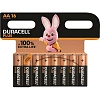 Батарейка Duracell PIus LR6 АА BL16 AlkaIine 1.5V 16шт/уп