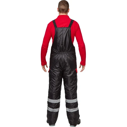 Костюм рабочий зимний муж з26-КПК черн/красн (р.44-46) 170-176