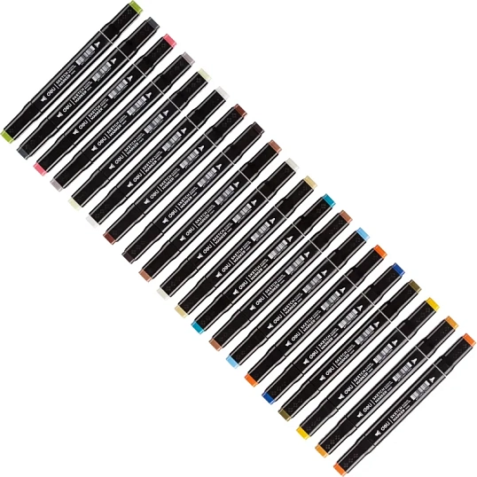 Набор маркеров для скетчинга Deli 60цв. двухстор., E70806-60