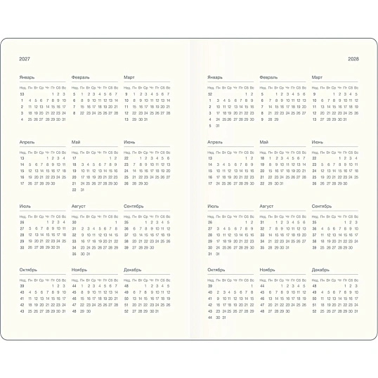 Еженедельник датированный 2027 IF 130x205 64л мяг рез Безгранич I2037/black