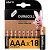Батарейка DURACELL BASIC ААA/LR03-18BL