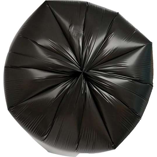 Мешки для мусора ПВД 120л 25мкм 10шт/рул черные 67х100см Luscan