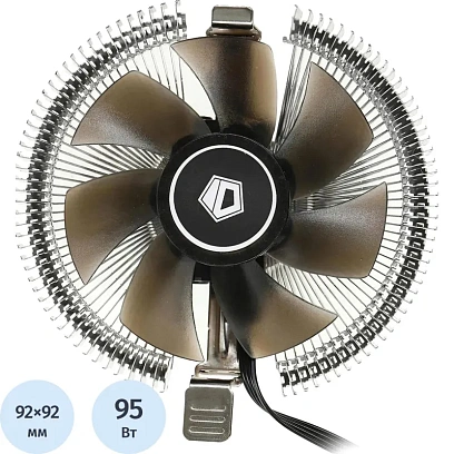 Кулер ID-Cooling DK-01 Soc-AM5/AM4/1151/1200/1700 черный 4-pin 29dB Al 95W