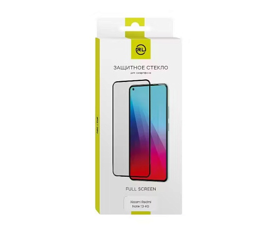 Защитное стекло Red Line дл.Xiaomi Redmi Note13 4G FS F.GL.чер.УТ000038132