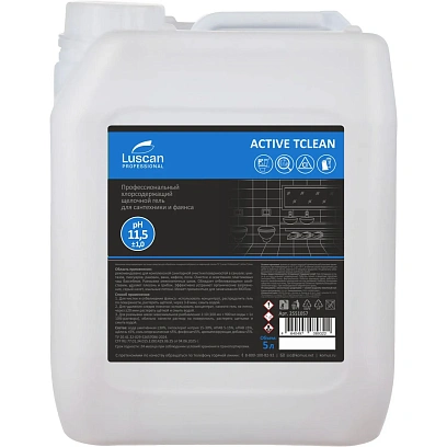 Профхим сантех щел гель с отбел/дез-эфф Luscan Prof/Active Тclean, 5л
