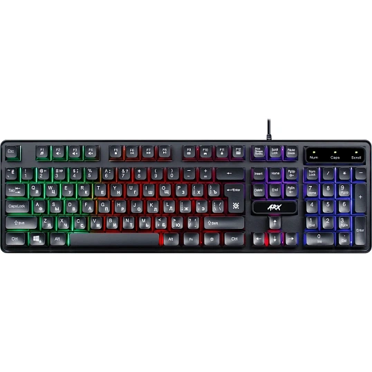 Клавиатура Defender Arx GK-196L RU проводн.игровая, радужн. подсветка 45196