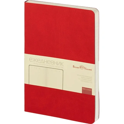 Ежедневник недатированный А5, 136л, MEGAPOLIS FLEX красный 3-531/10