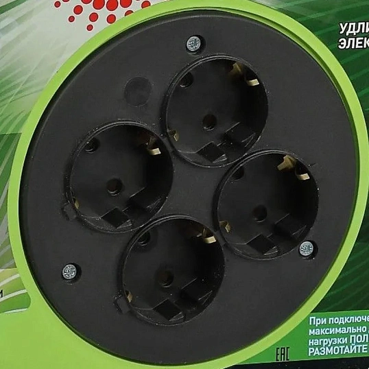 Удлинитель силовой ЭРА ПВС3х1,5мм2 20м на пласт.кат. c/з 4 розетки,Б0056101