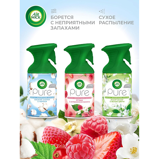 Освежитель воздуха Air Wick Pure в аэр уп Гармония ед с прир СвежхлопНероли