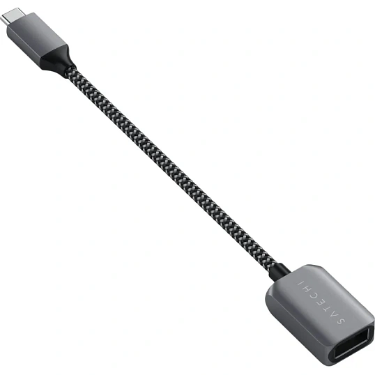 Кабель адаптер Satechi USB-C to USB 3.0. Цвет серый космос