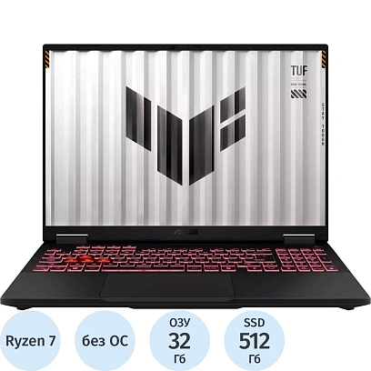 Ноутбук Asus FA608UH-RV100(90NR0KS1-M007R0)R7-260/32Gb/SSD512Gb/RTX/16/NoOS