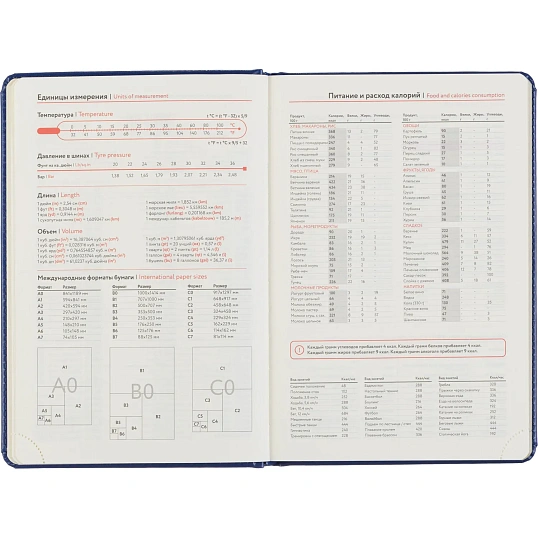 Ежедневник датированный 2027 Attache А5 168л 143x210 синий(золотистый срез)